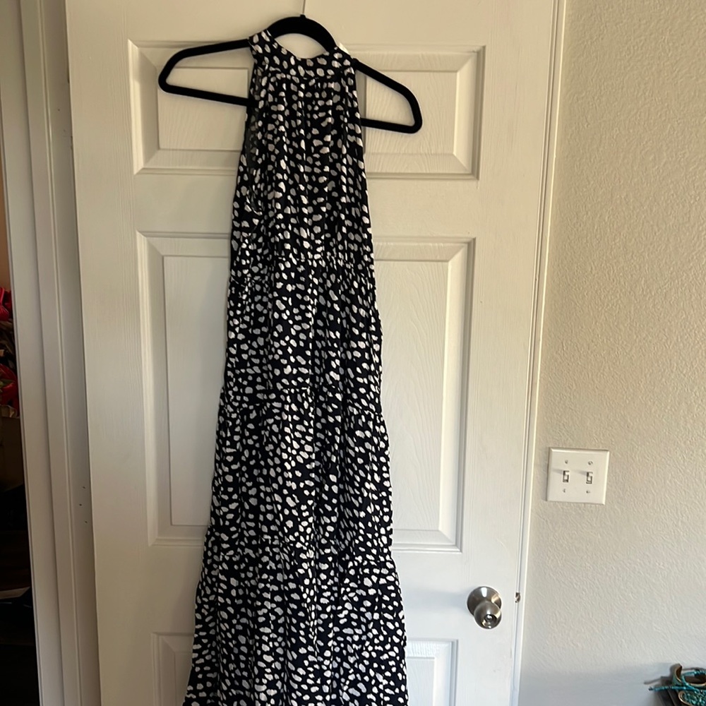 Long Pattern Maxi Dress